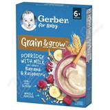 Gerber Ml.kae pen.-oves.malina bann 200g 6M+