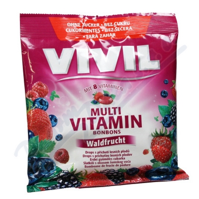 Vivil Multivitamn lesn plody 8 vit.bez cukru 60g