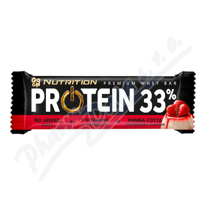 GO ON Protein.tyinka 33% panna cotta p.jahod.50g