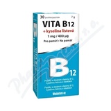 Vita B12+kyselina listov 1mg-400mcg tbl. 30