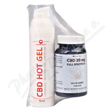 CBD 20mg Full Spectrum tob. 30+15+ CBD Hot gel 75ml